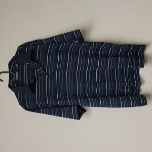 Roundtree & Yorke Stripe Polo Shirt blue XL